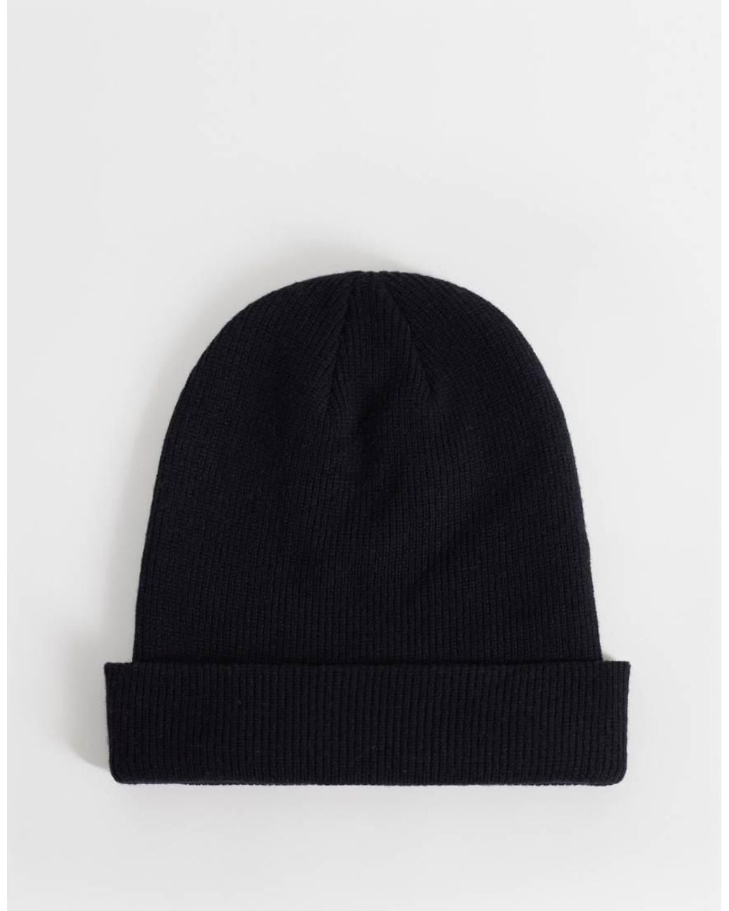 Dime Blue Space Logo Ribbed Knit Beanie for men