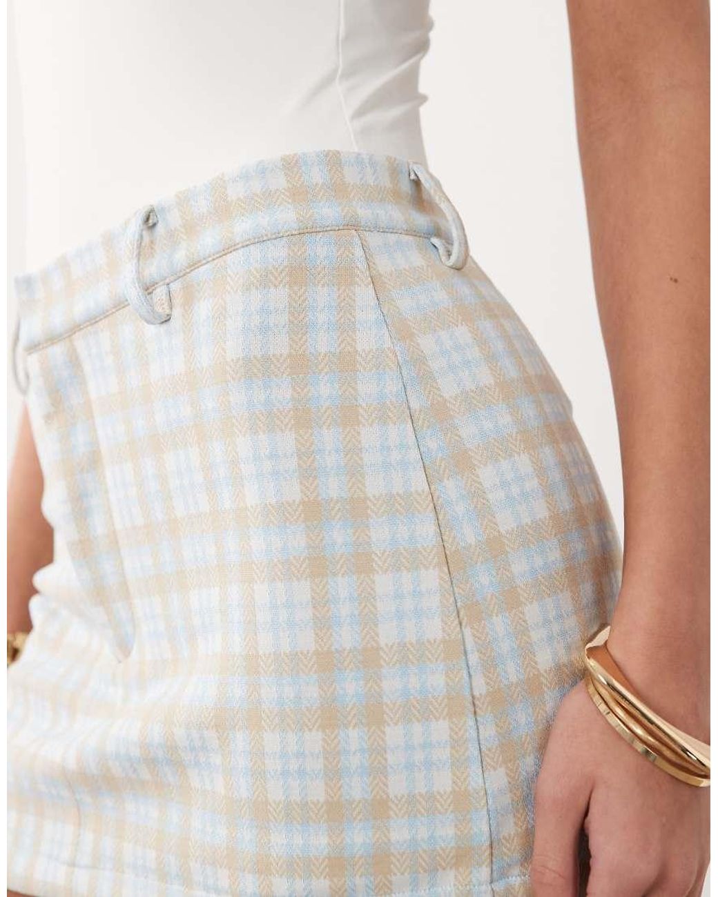 ASOS White Mix And Match Brushed Mini Skort