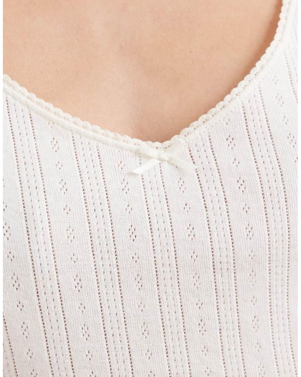 Levi's White Sweetie Tee With Bow