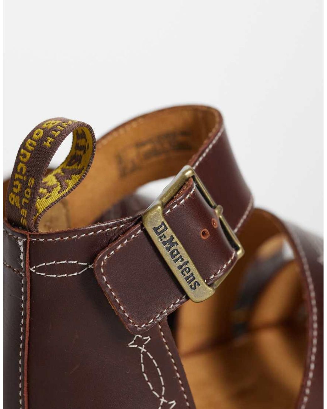 Dr. Martens Brown Rodeo Clarissa Quad Sandals
