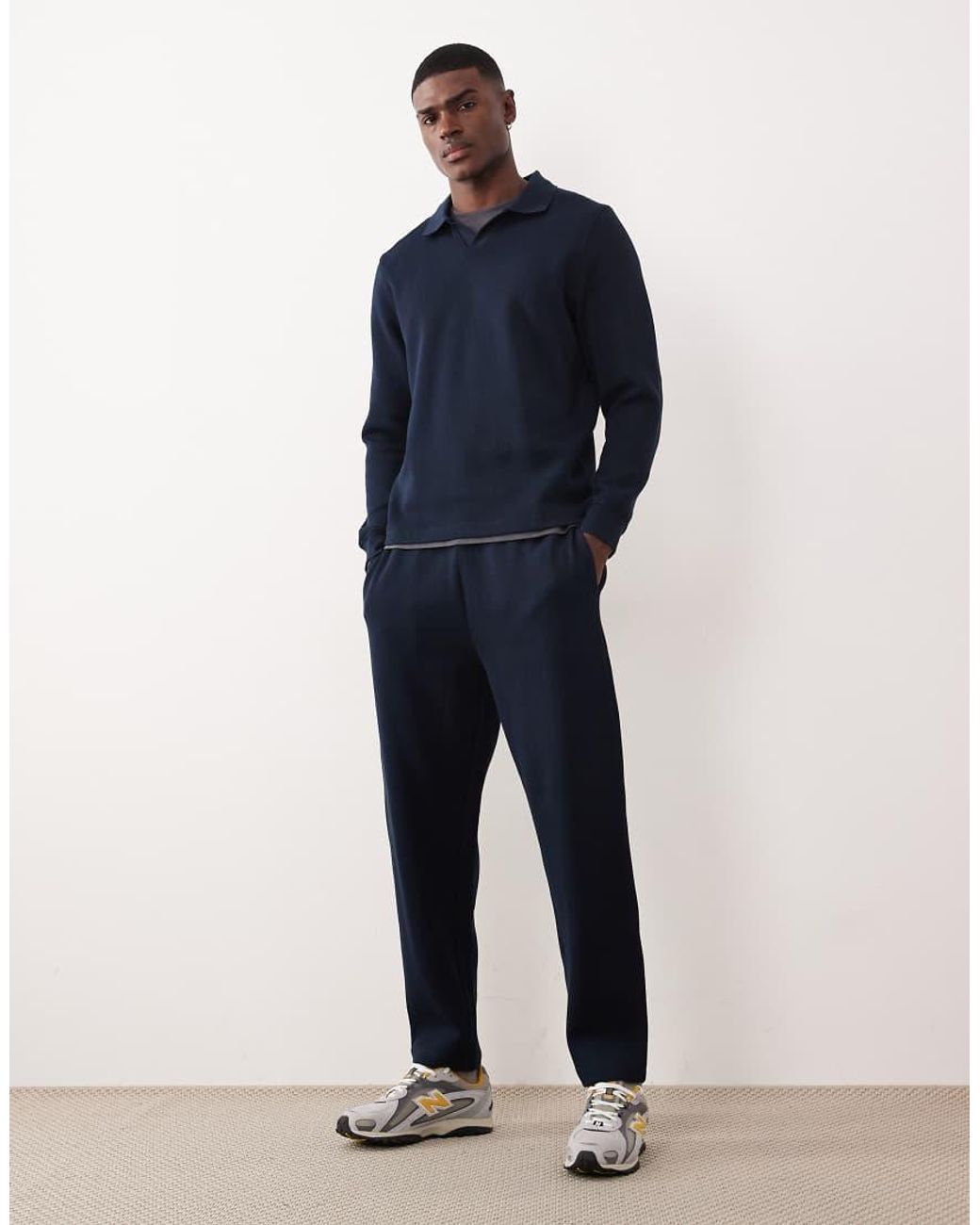 ASOS Blue Polo Sweatshirt for men