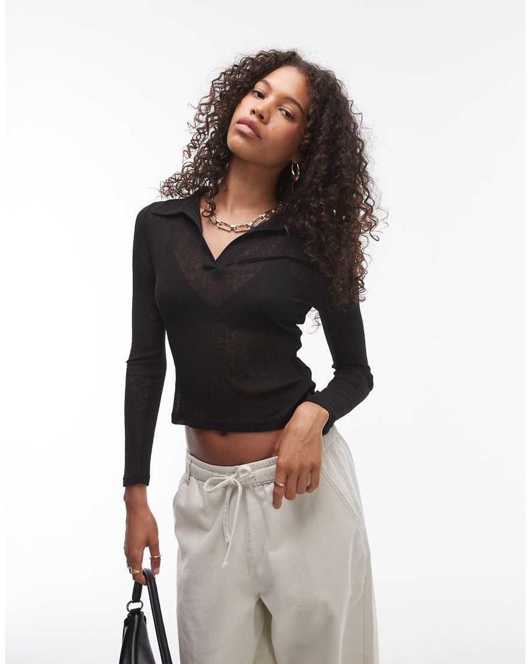 topshop sheer top