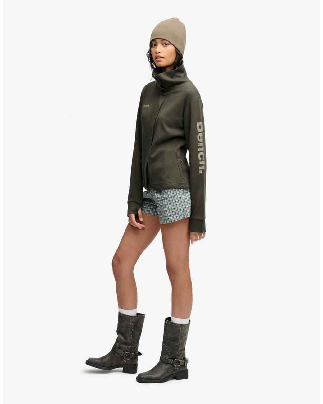 Bench x Superdry & Co Natural Funnel Track Top