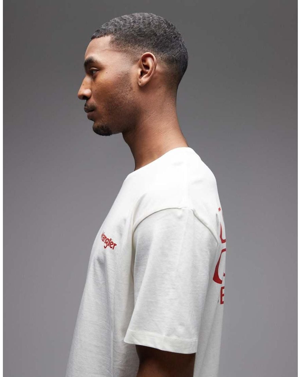 Wrangler Gray Vintage Graphic Tee for men