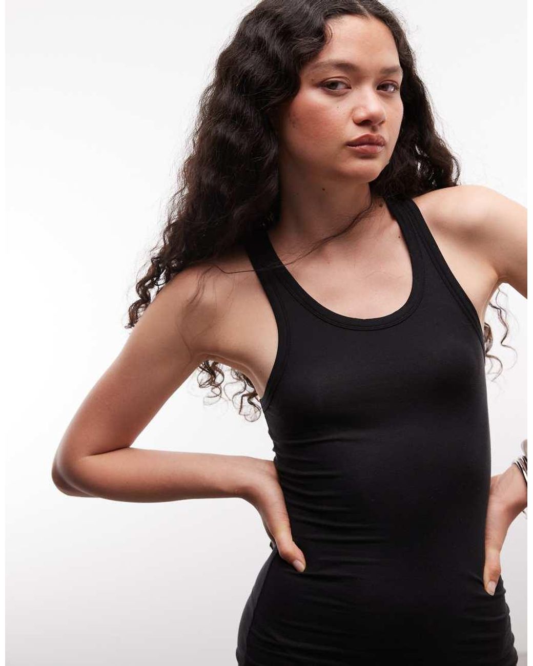 Weekday Black Super Soft Jersey Maxi Dress