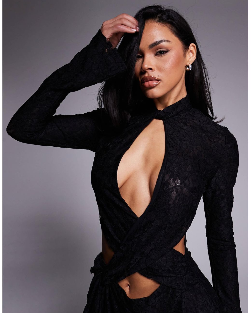 mock neck lace up side split thigh dress Amazon.com: InGoticos Women's Gothic Mock Neck Split Thigh Lace Up Tank Goth Dress Without Belt Black : Clothing, Shoes & Jewelry