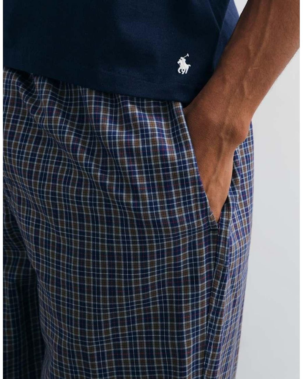 Polo Ralph Lauren Blue Short Sleeve Sleep Set for men