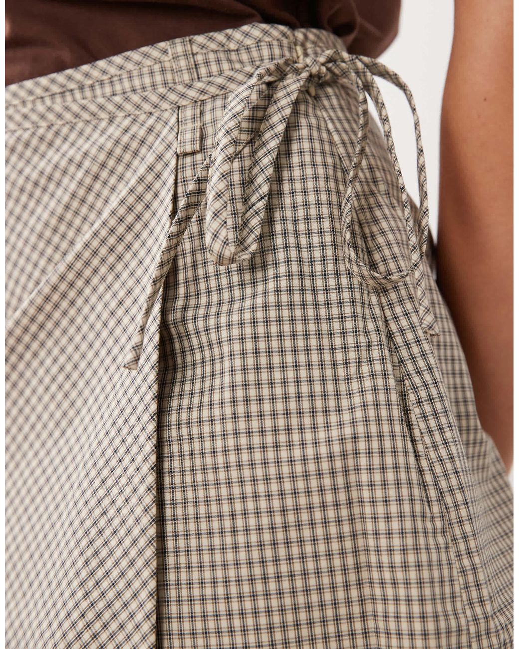 Mango Brown Skort mit bindegürtel