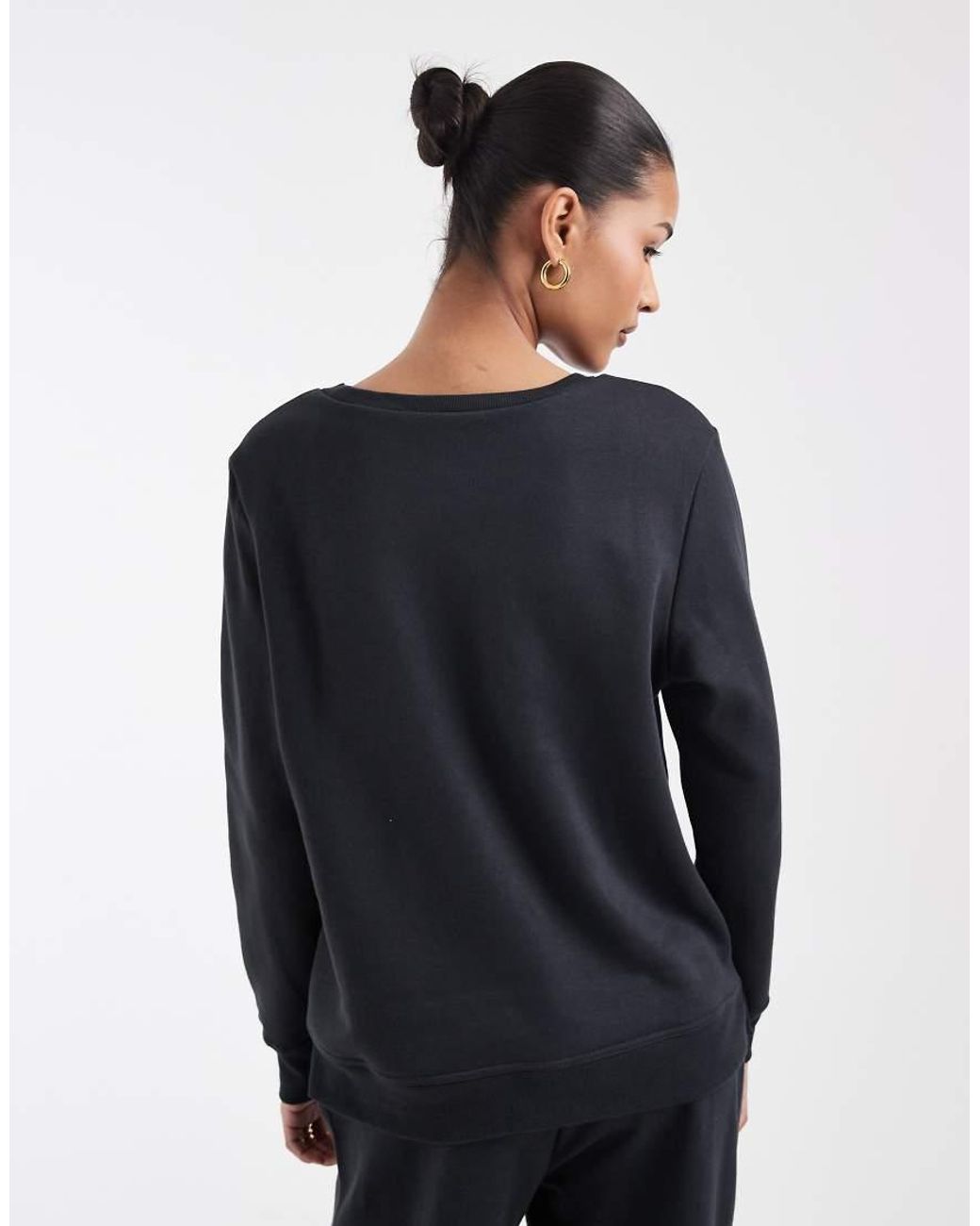 Gap Black Foil Print Sweatshirt Co-Ord
