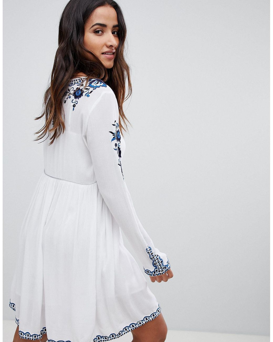 Raga Mediterranean Embroidered Tunic Dress in Blue | Lyst Raga Mediterranean Embroidered Tunic Dress in Blue | Lyst