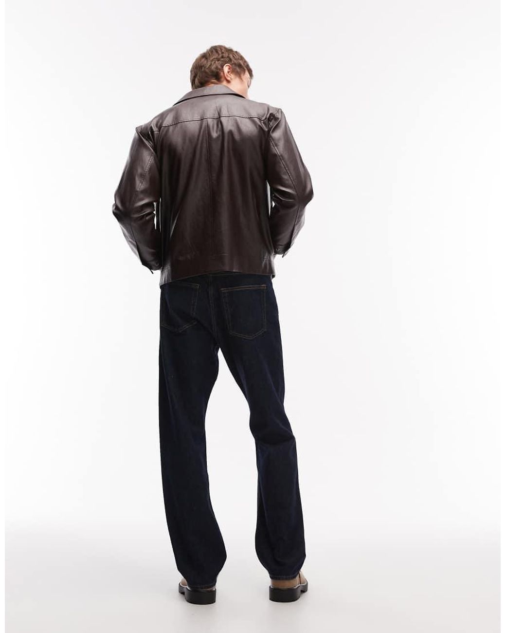 ARKET Blue Ocean Loose Fit Straight Leg Jeans for men