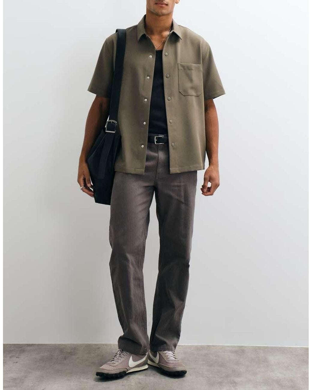 ASOS Black Loose Trouser for men