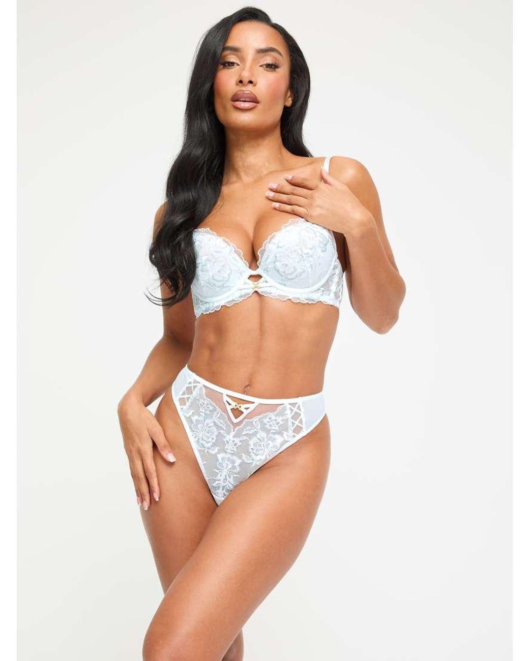 Ann Summers White Bridal Endless Attraction Crotchless Thong