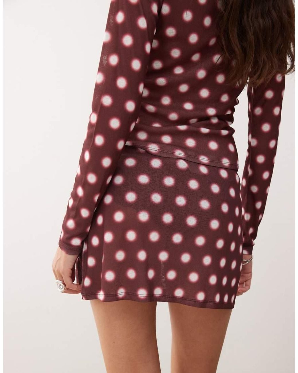 Collusion Red Micro Skirt