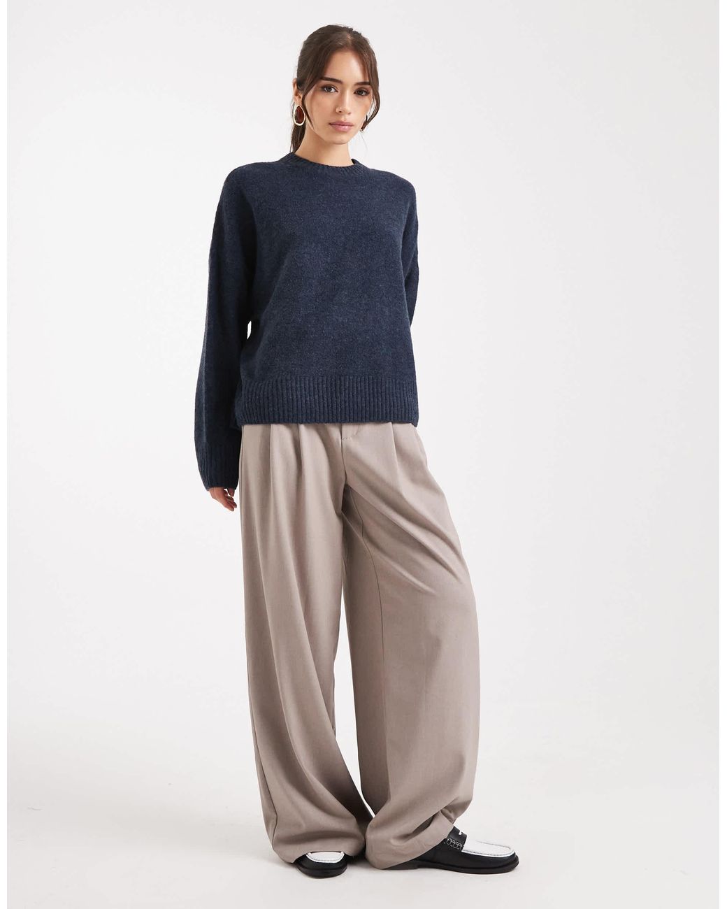 Pull doux à col rond Vero Moda en coloris Blue