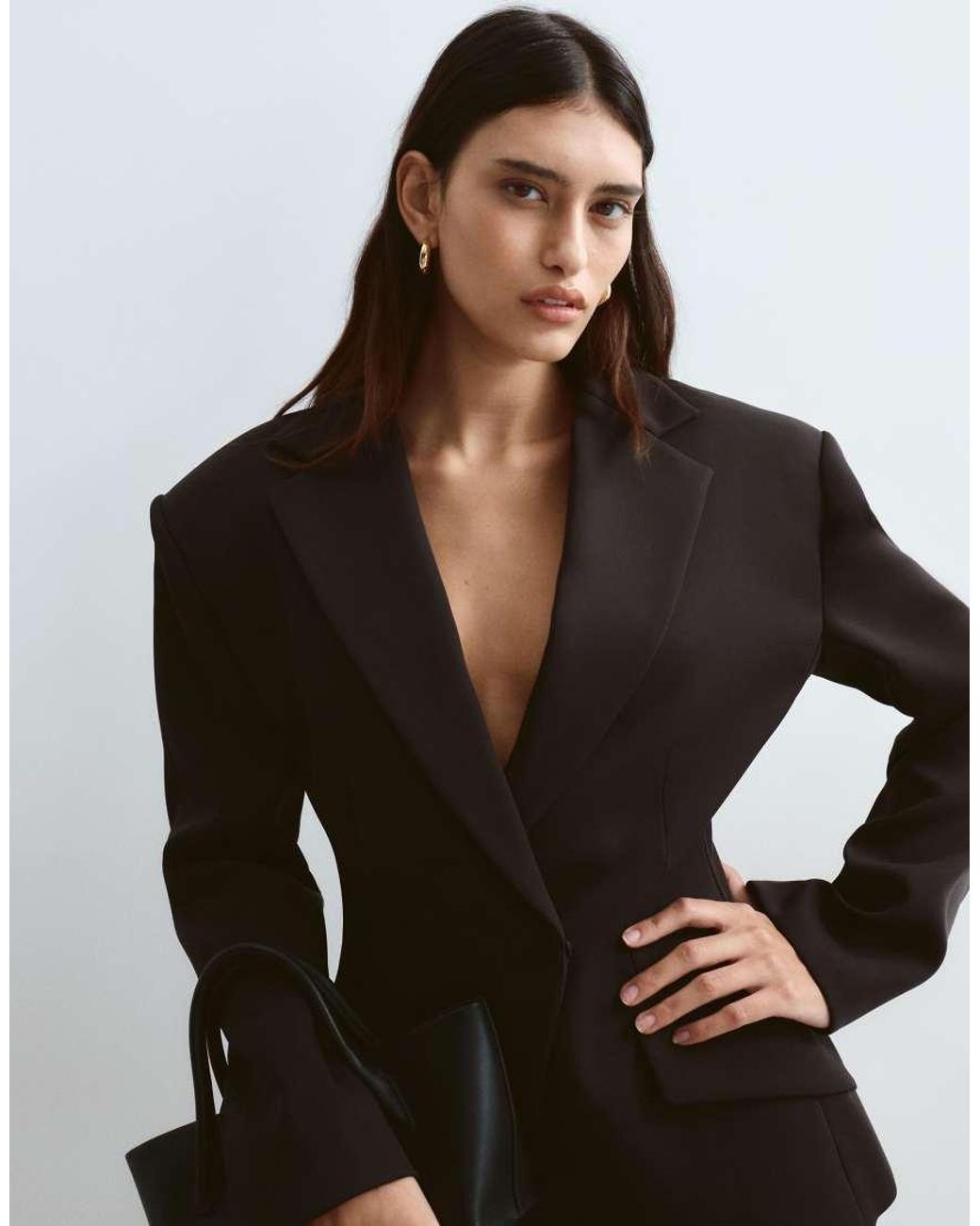 ARRANGE Black Premium Tailored Blazer With Cinched Waist