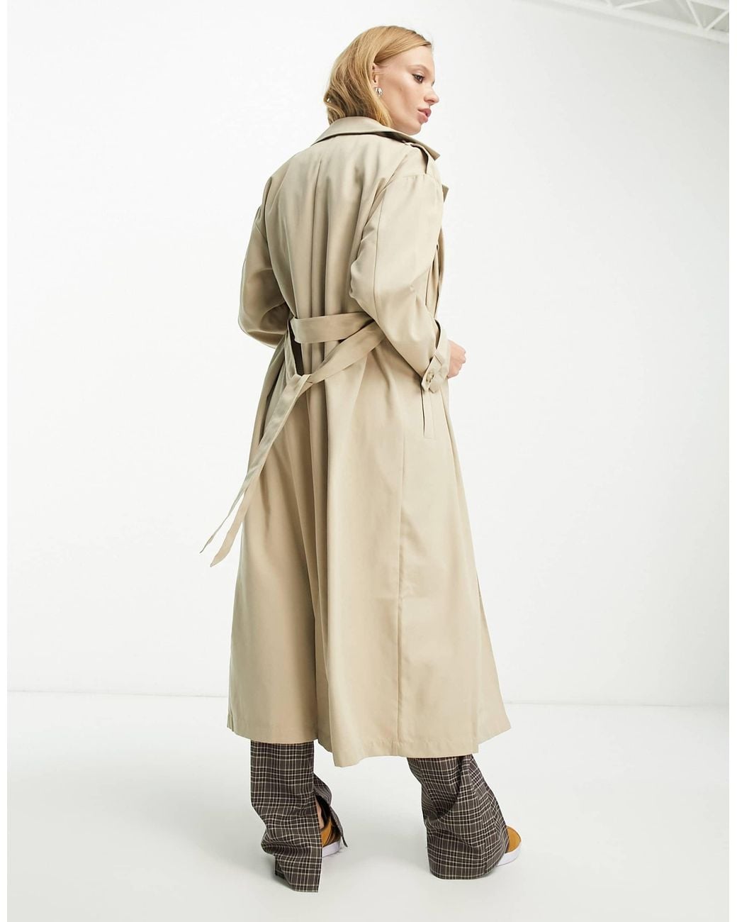 ONLY Natural Longline Trench Coat
