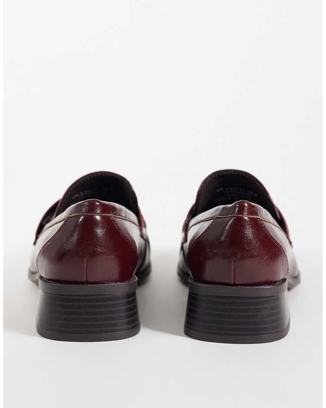 ASOS Purple Marisol Ruched Round Toe Heeled Loafers