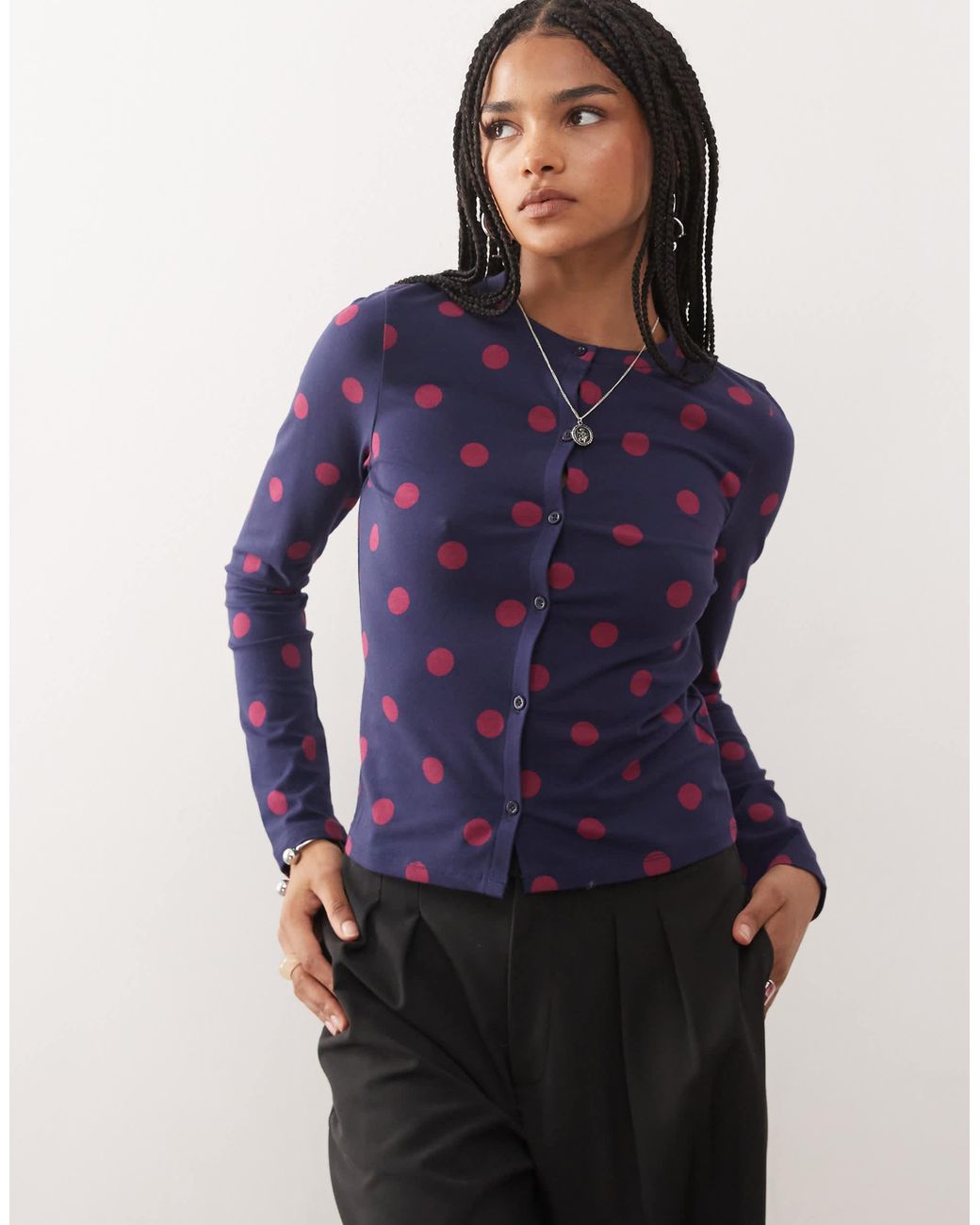 Collusion Blue – strickjacke