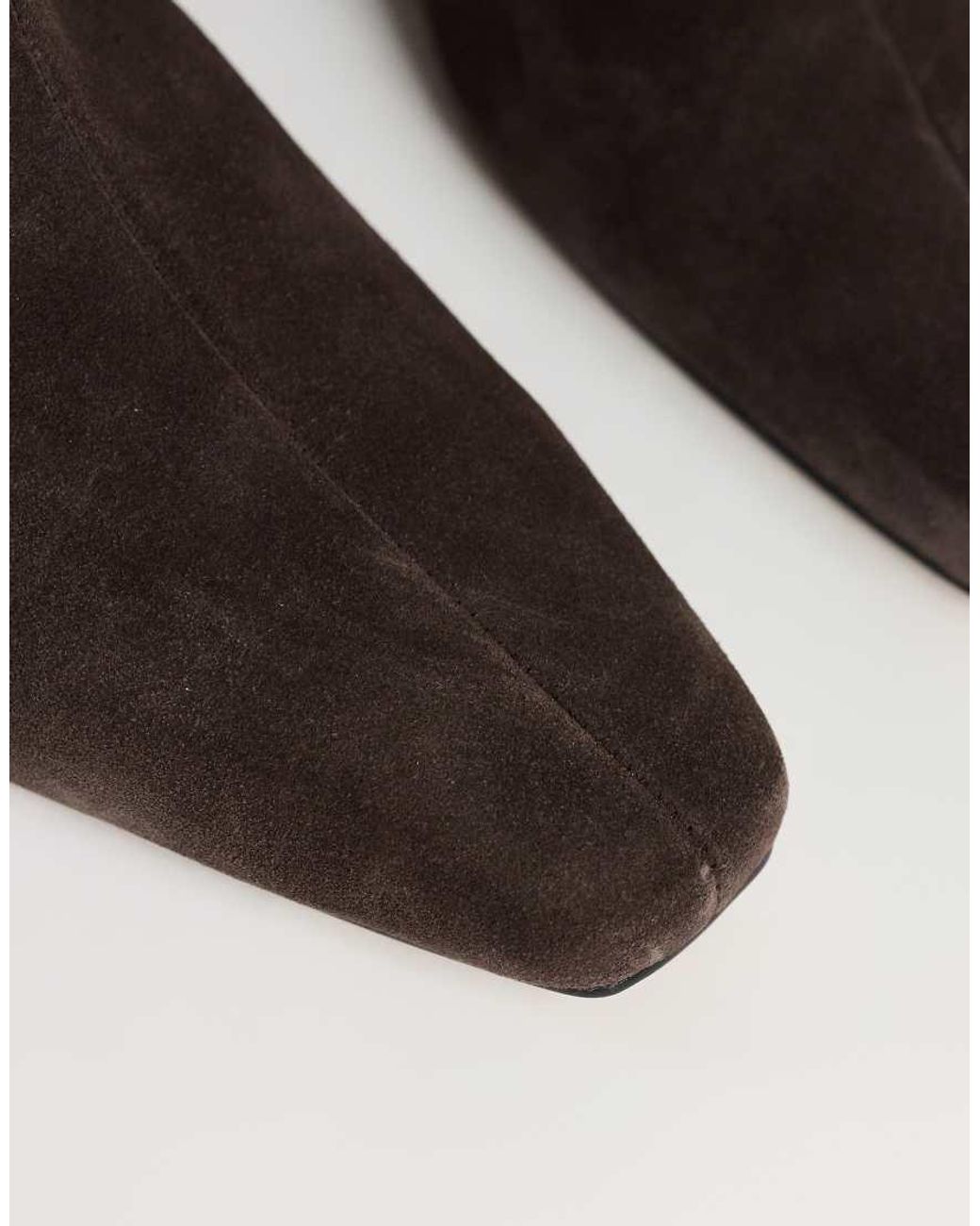 TOPSHOP Brown Pablo Real Leather Slim Western Boots