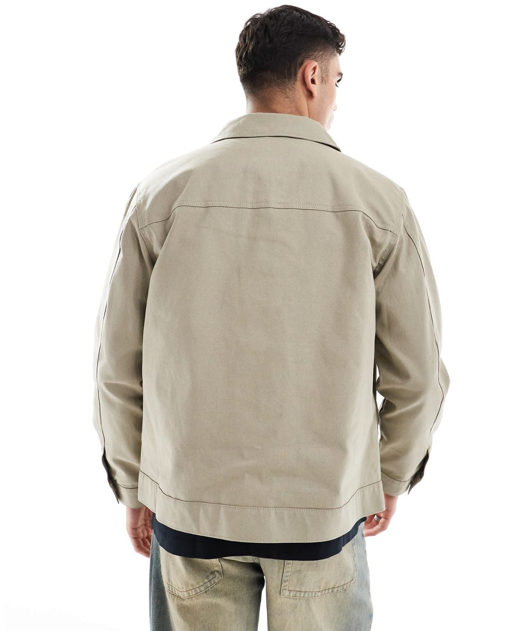 Jack & Jones Natural Oversized Harrington Jacket for men