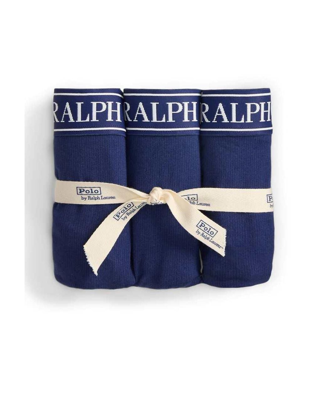 Polo Ralph Lauren Blue Essentials Bundle 3 Pack Solid Bikini Brief
