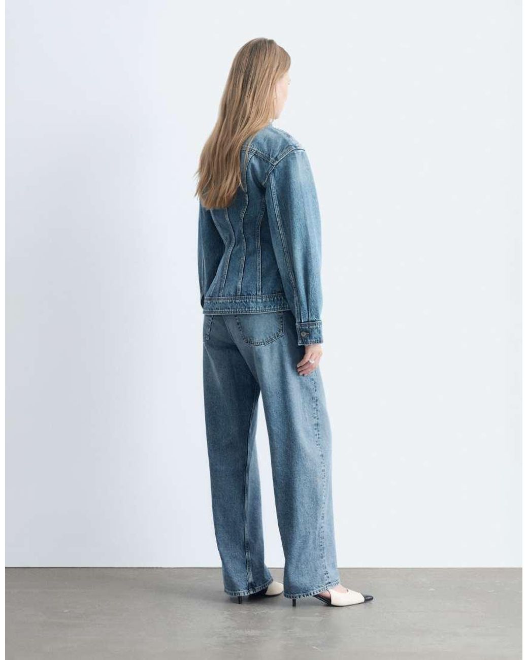 & Other Stories Blue Structred Denim Jacket