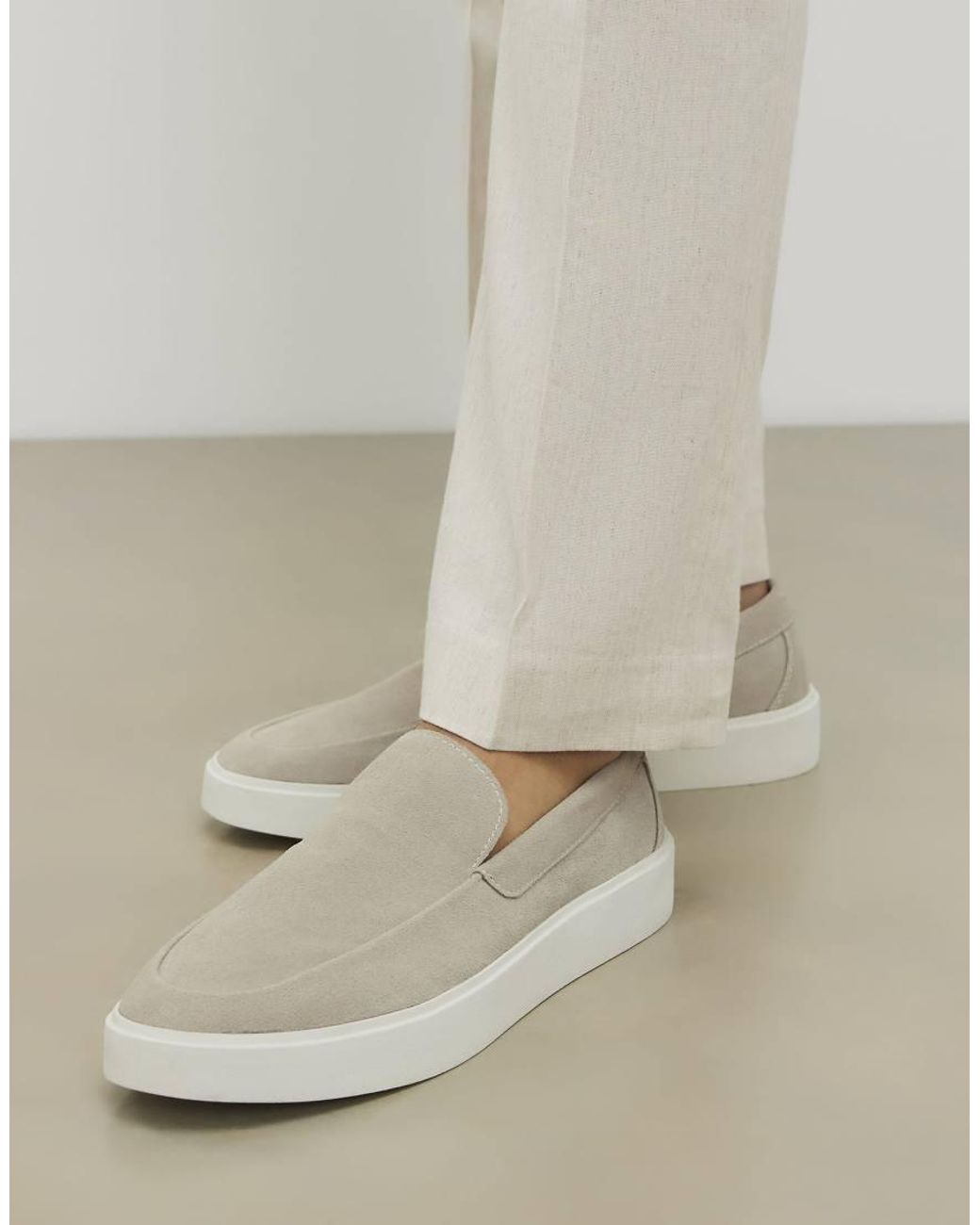 River Island Natural Suede Loafers for men