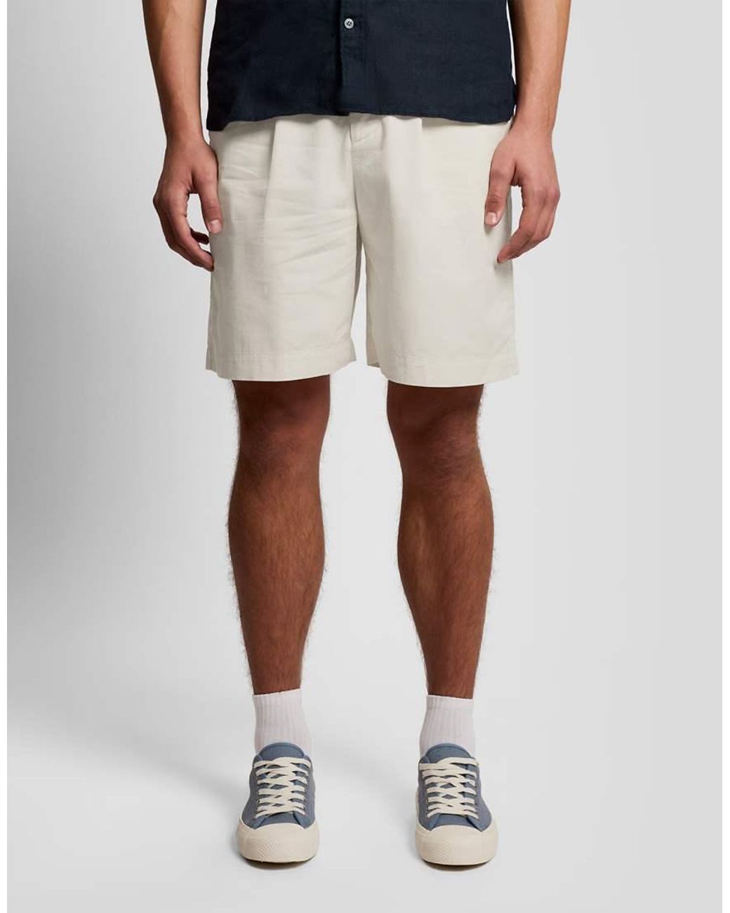 Lyle & Scott Blue Shorts Superfine Chino Shorts for men