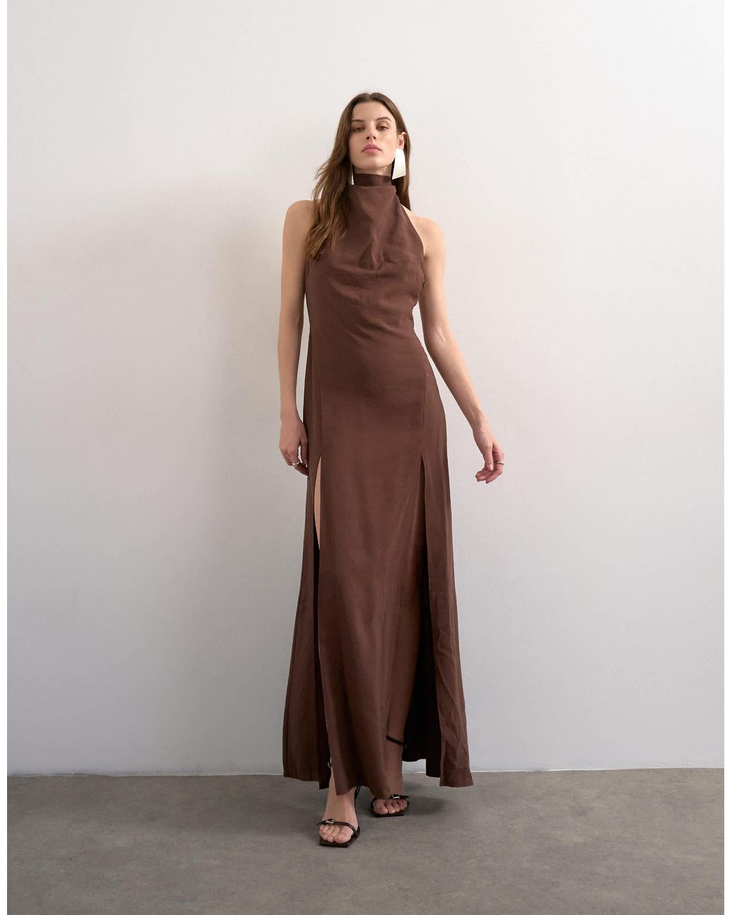 boat neck bridesmaid dress Sabrina Floor-Length Color:Elegant Black 2025.12.3y I Tested the Versatility