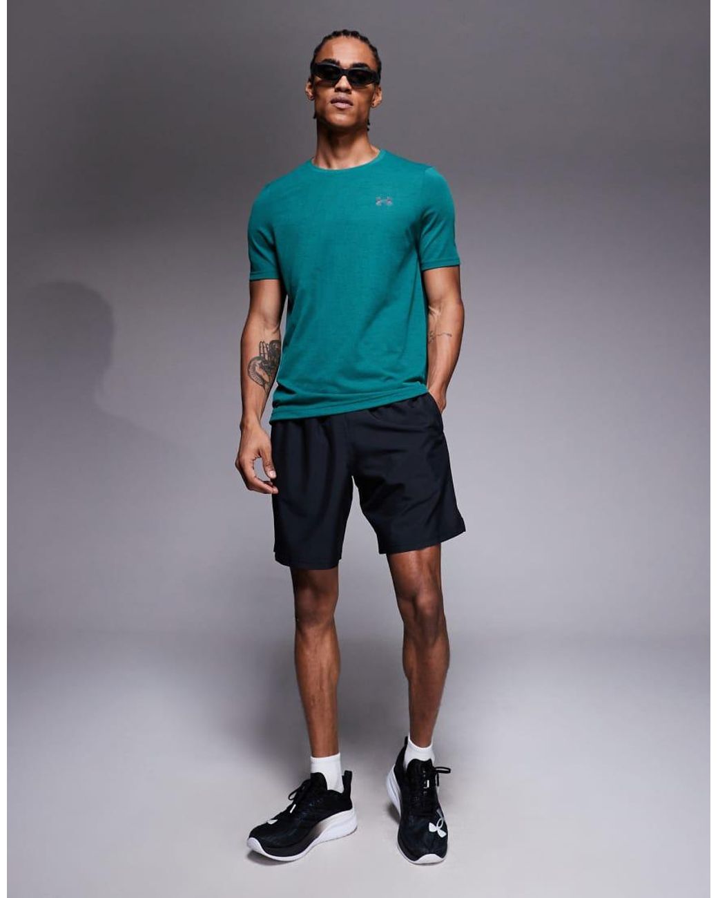 Under Armour Green Vanish Seamless Novelty Short Sleeve T-shirt for men