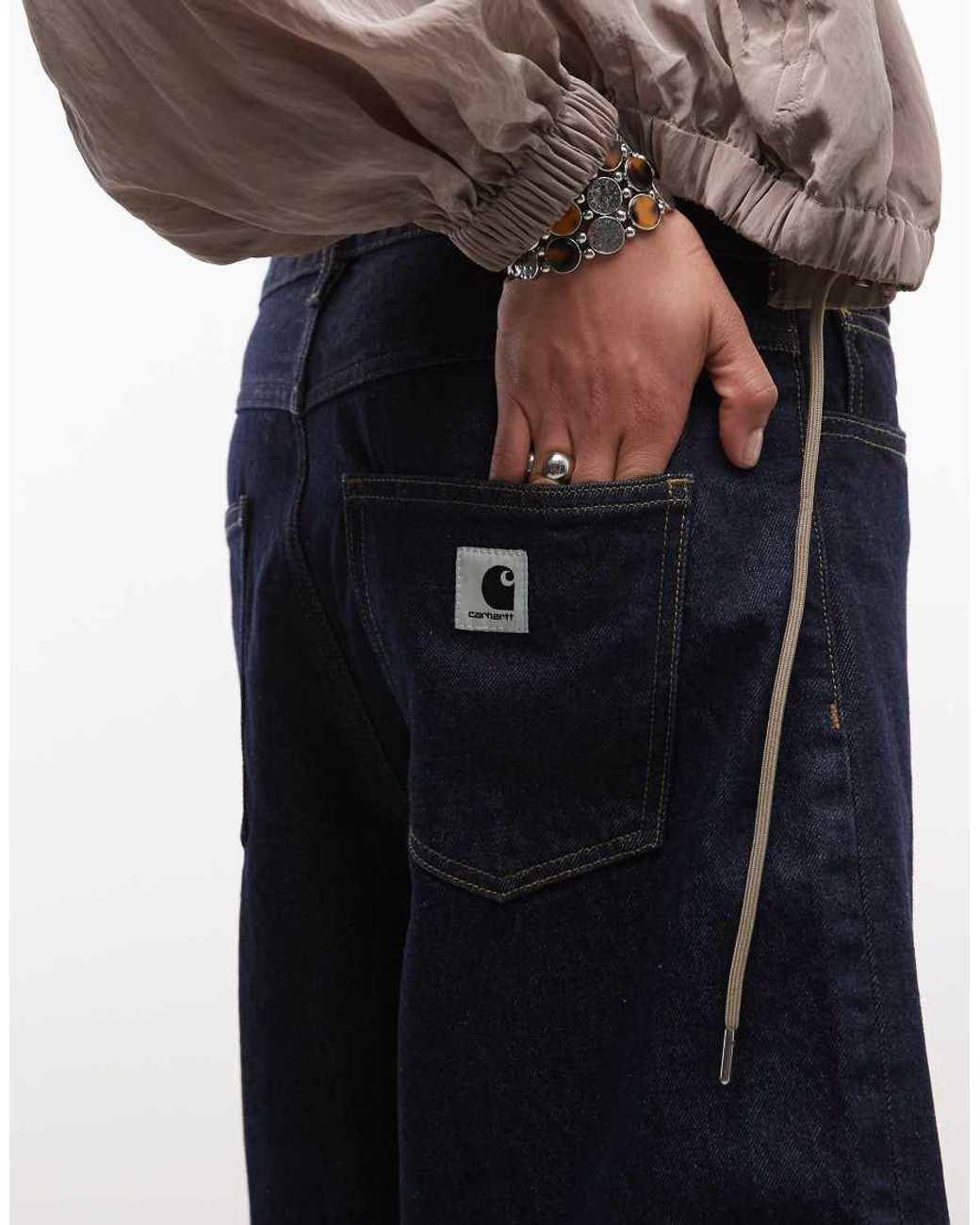 Carhartt Blue Brandon Loose Fit Denim Shorts