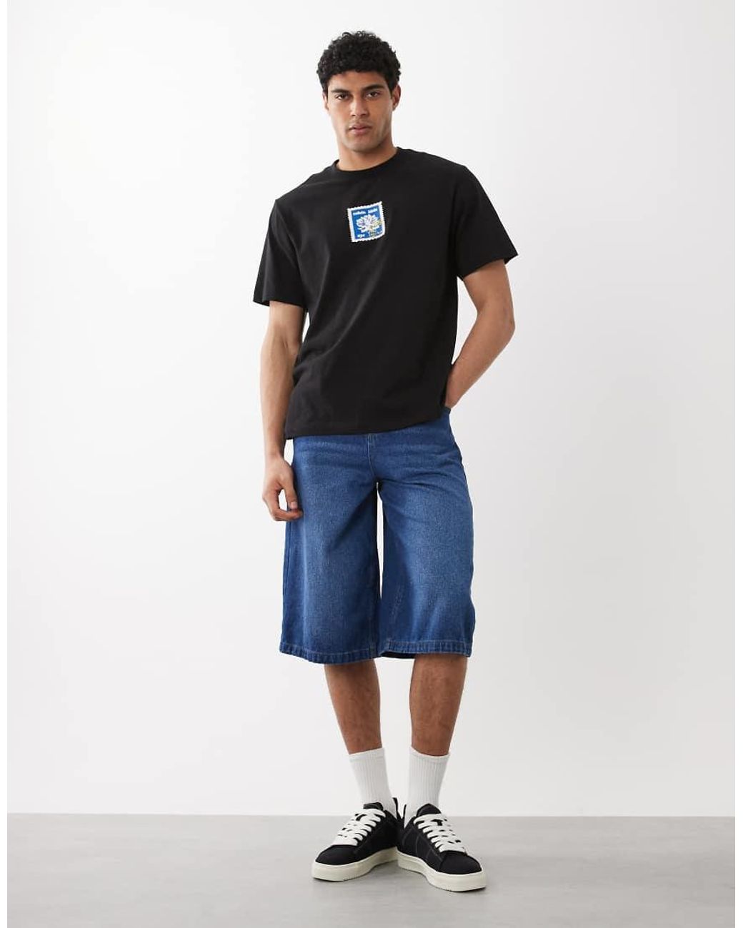 Calvin Klein Black Graphic Stamp T-shirt for men