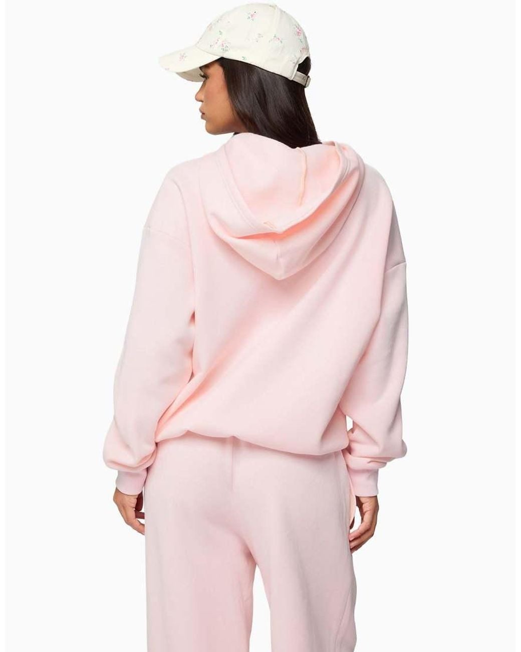 Edikted Pink Basic Girl Oversized Hoodie