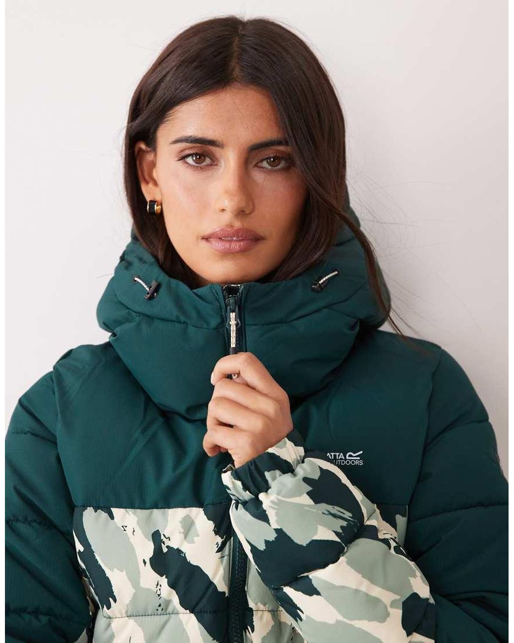 Regatta Green Hooded Aldthorn Padded Jacket