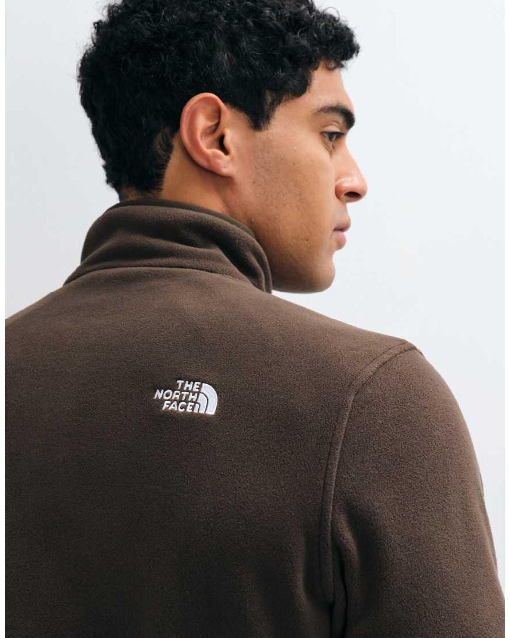 The North Face Black Glacier 1/4 Zip Jacket for men