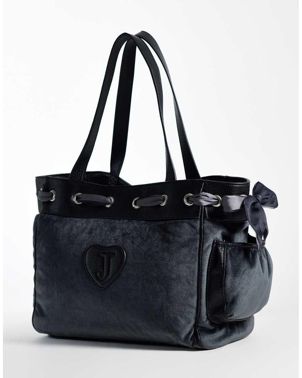 Juicy Couture Black Logo Daydreamer Large Double Handle Shoulder Bag