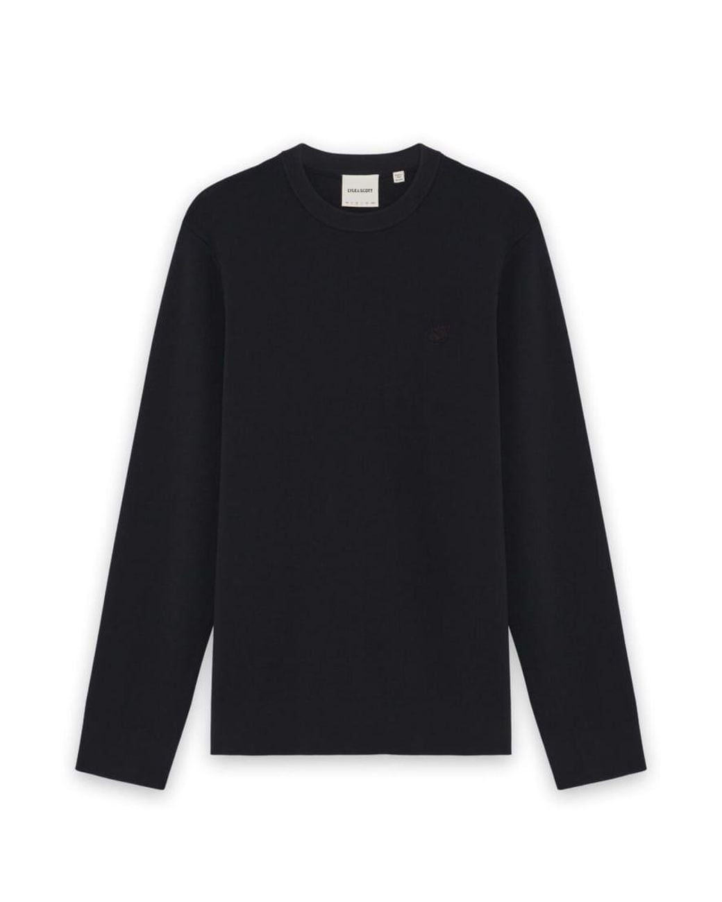 Lyle & Scott Blue Mid Knits Milano Crew Neck Jumper for men