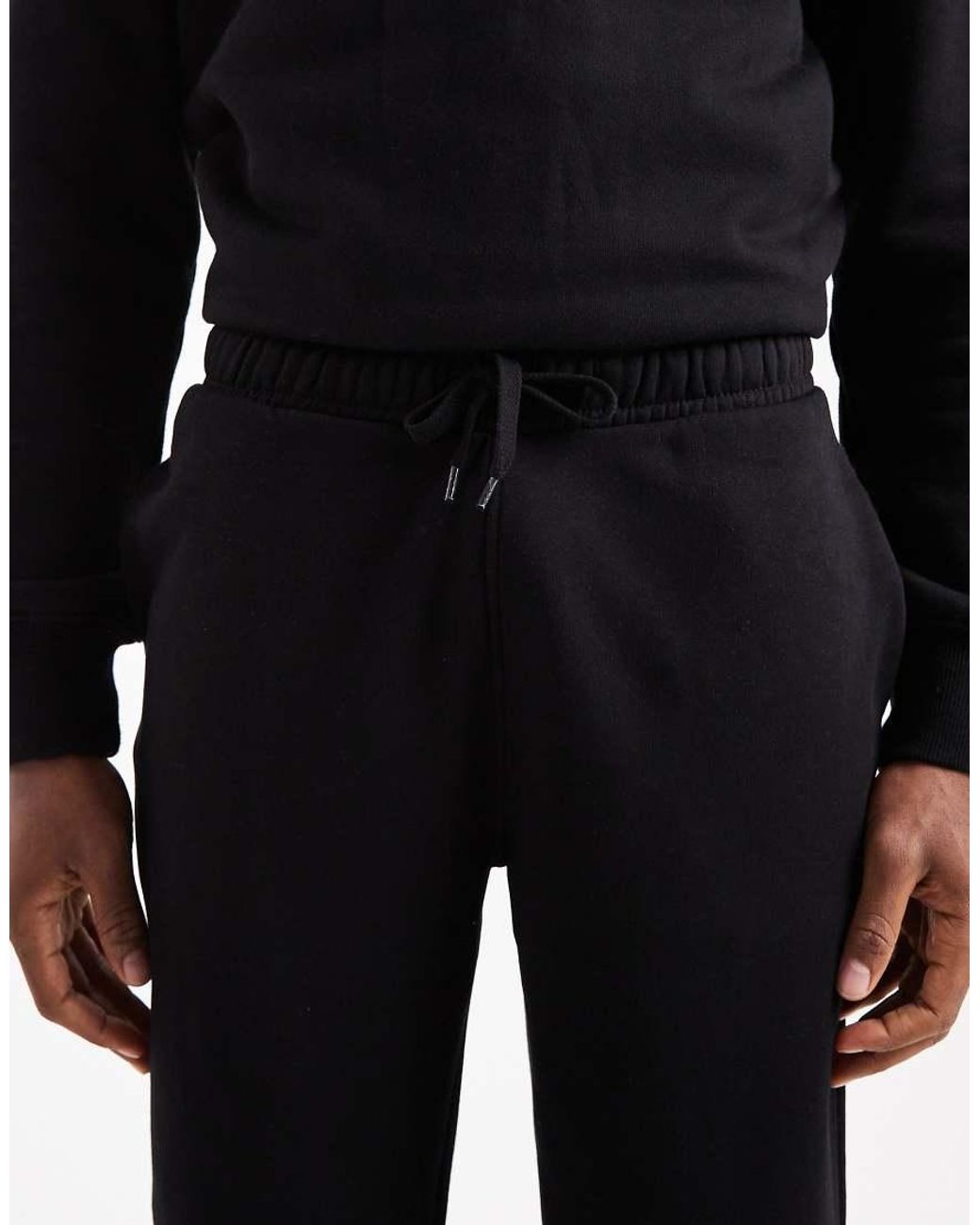 ASOS Black Essentials Straight Leg Jogger for men