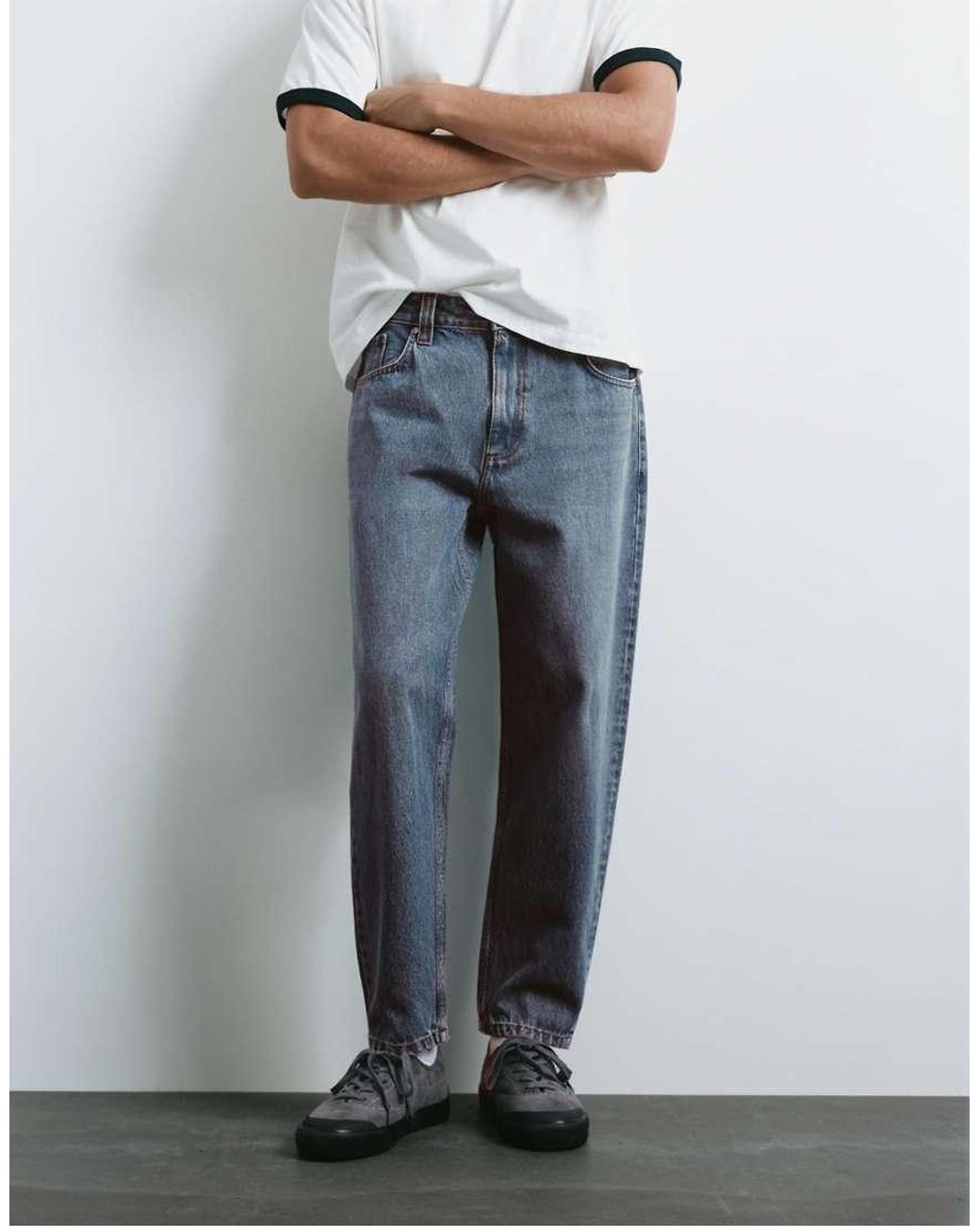 Jeans Standard Lavanda di Pull&Bear in White da Uomo