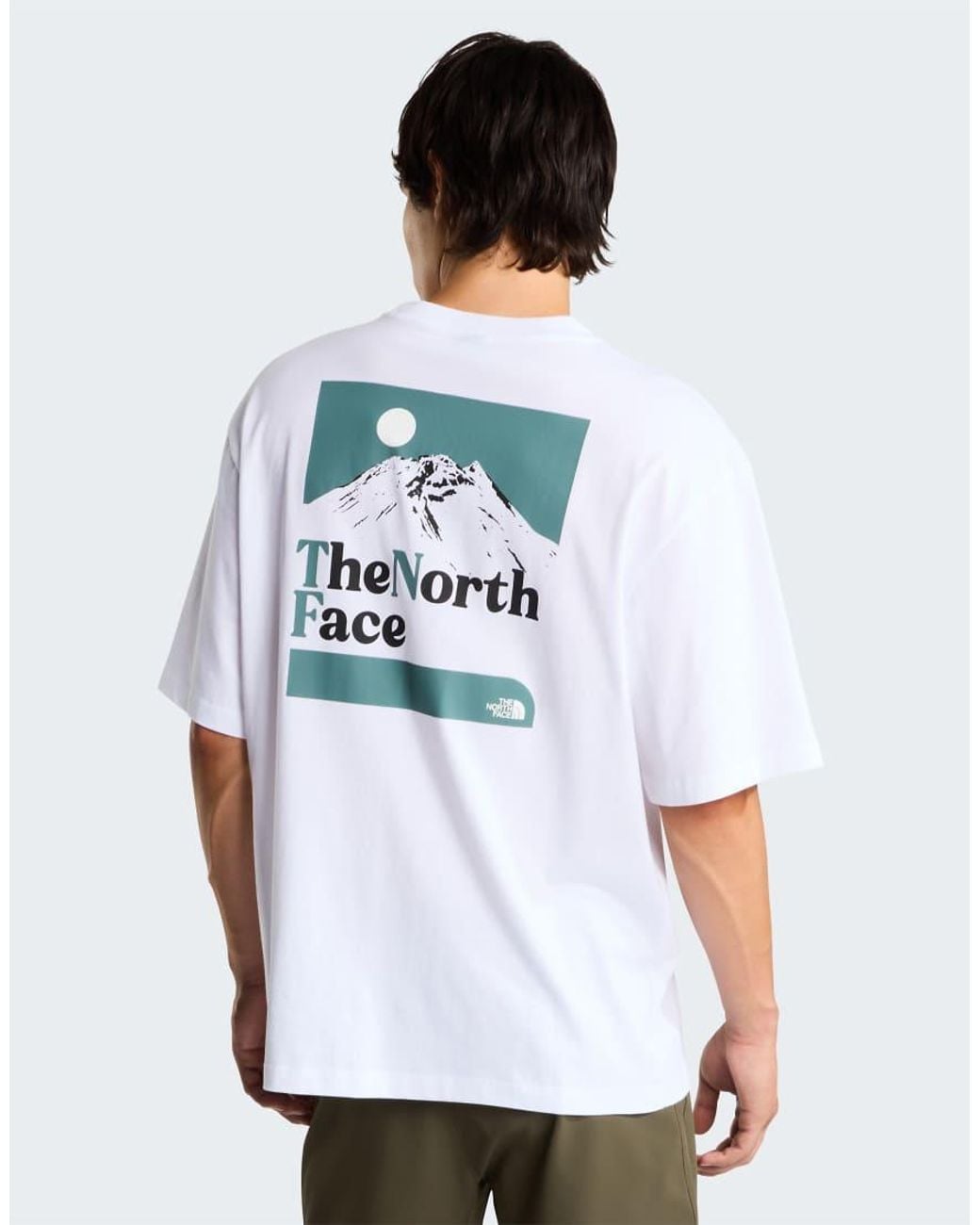 The North Face White M The Right Side Oversized Ss Tee for men