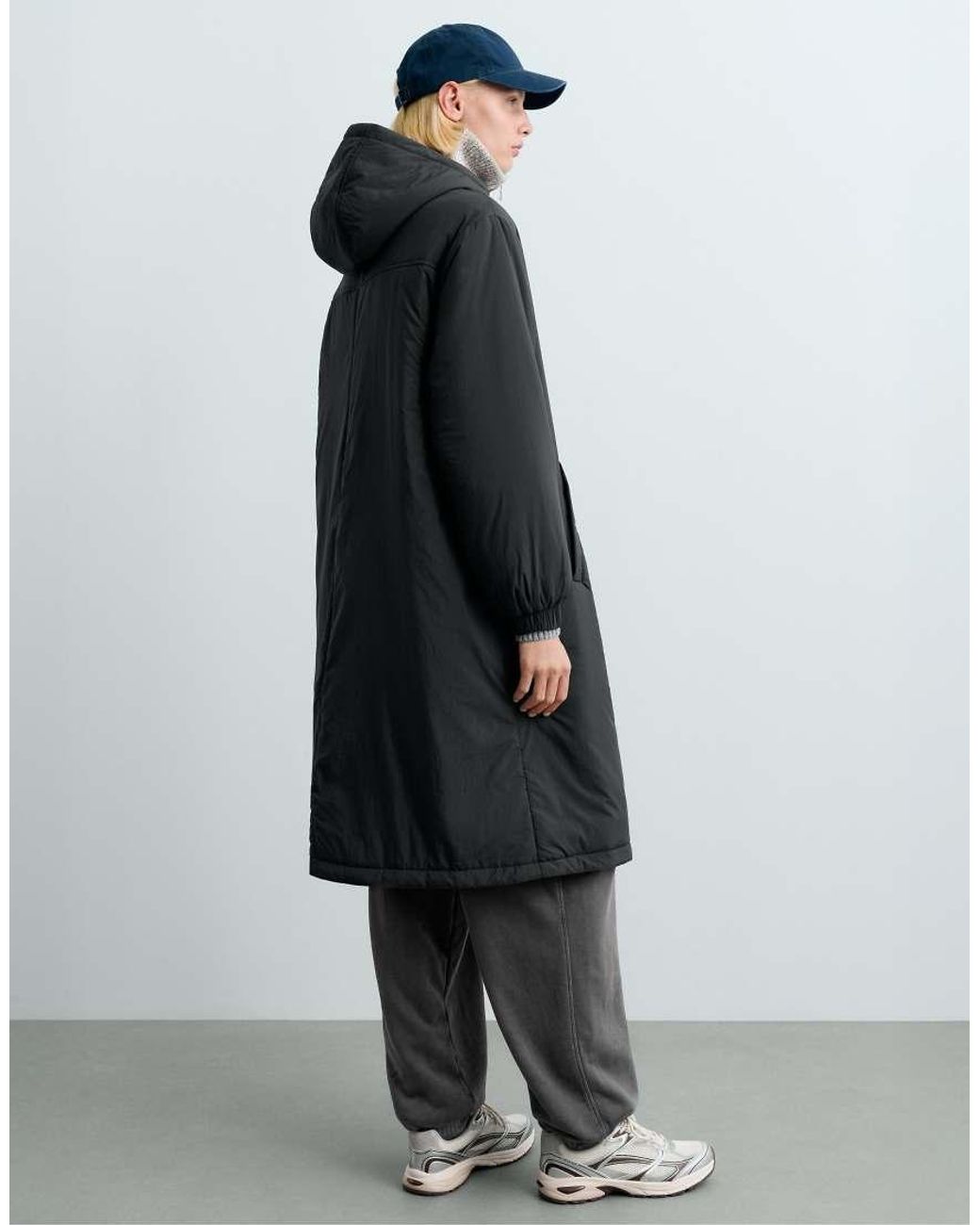 Oysho Black Fellex Aerogel Padded Jacket With Toggles