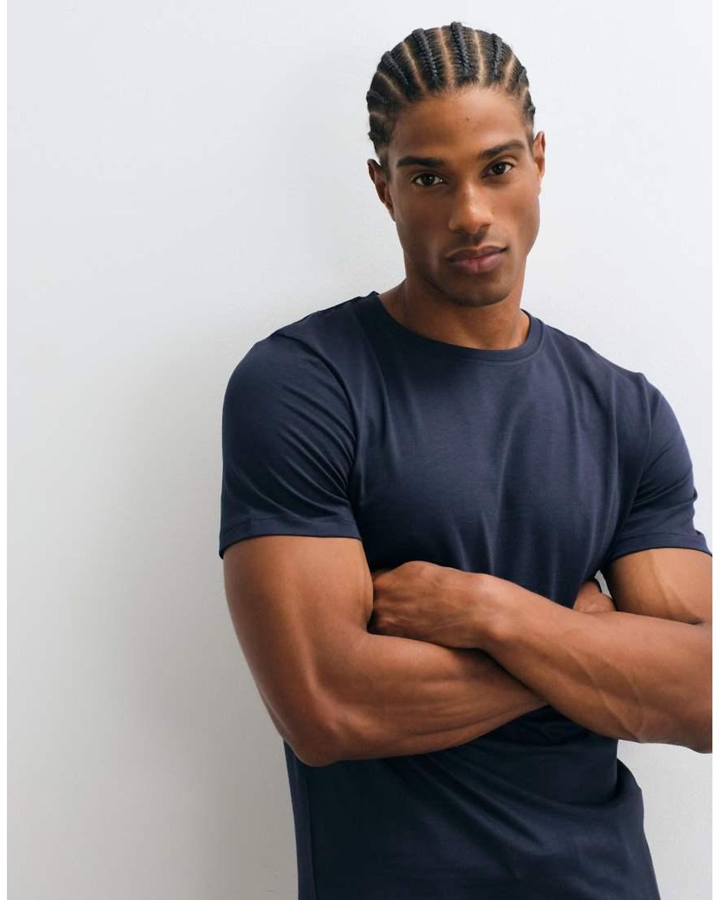 ASOS Blue Premium Supima® Cotton Slim Fit T-shirt for men