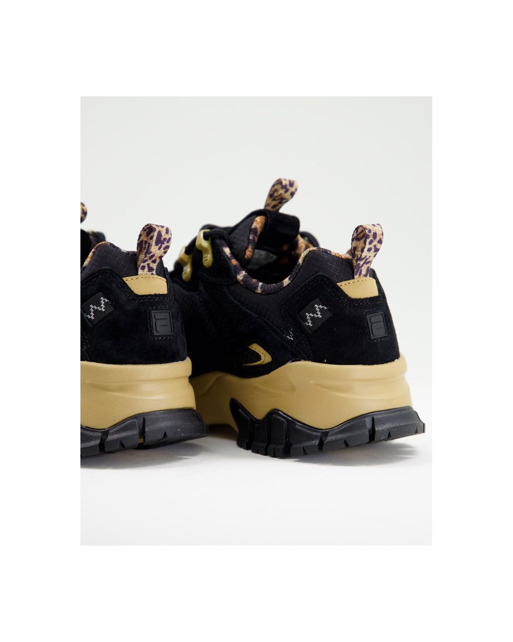Fila black cheap leopard