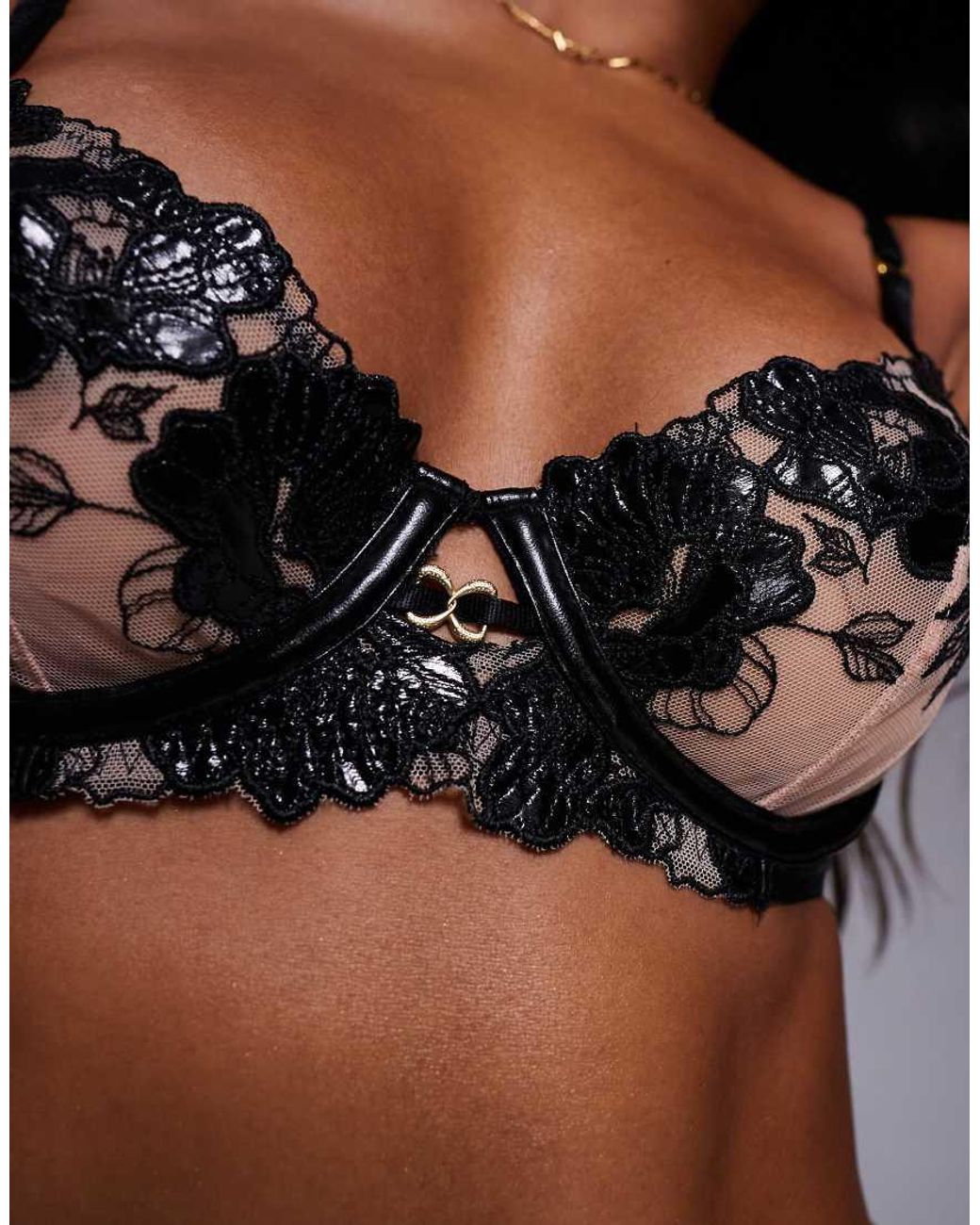 Ann Summers Black Insatiable Non Padded Balcony Bra