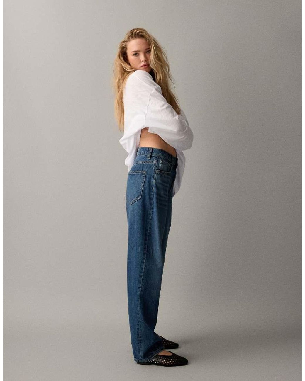 Vaqueros De Corte Barrel Slim De ASOS de color Blue
