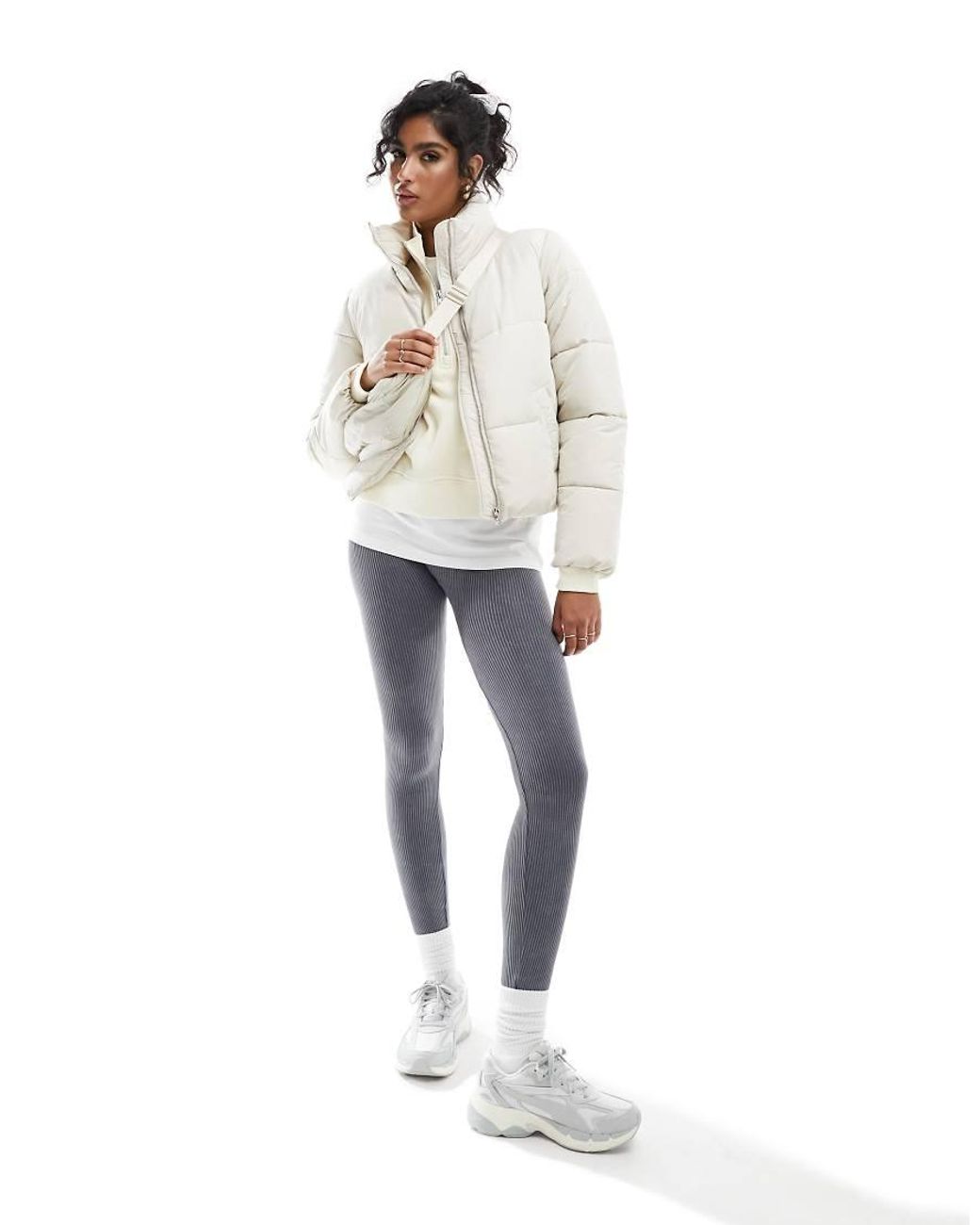 Jdy White Padded Jacket