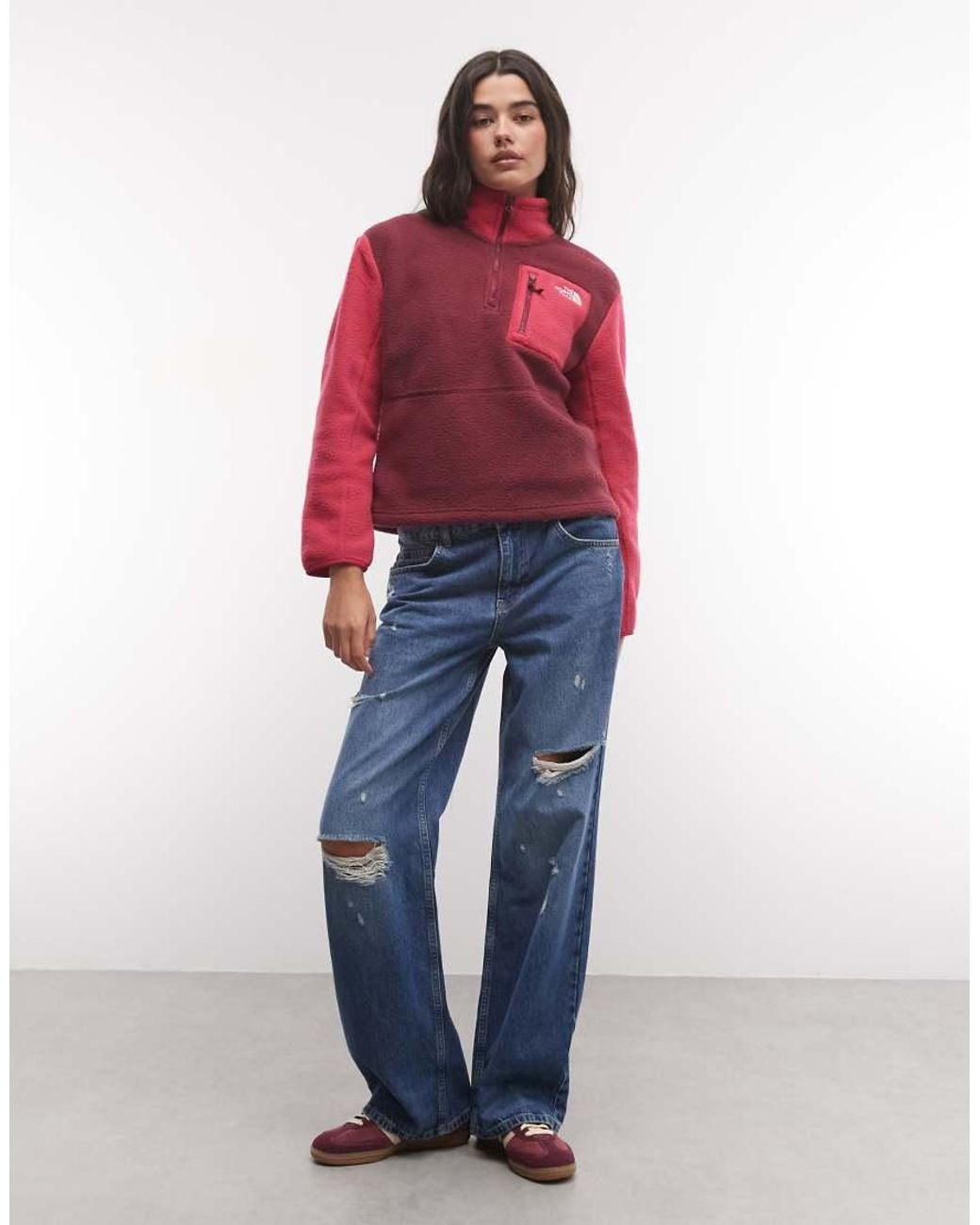 The North Face Red Yumiori 1/4 Zip