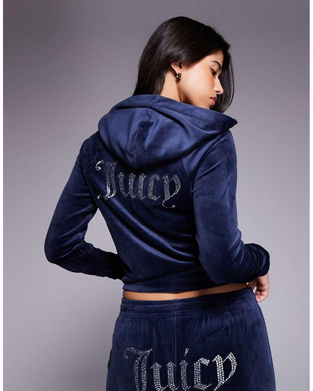 Juicy Couture Blue Zip Up Hoodie
