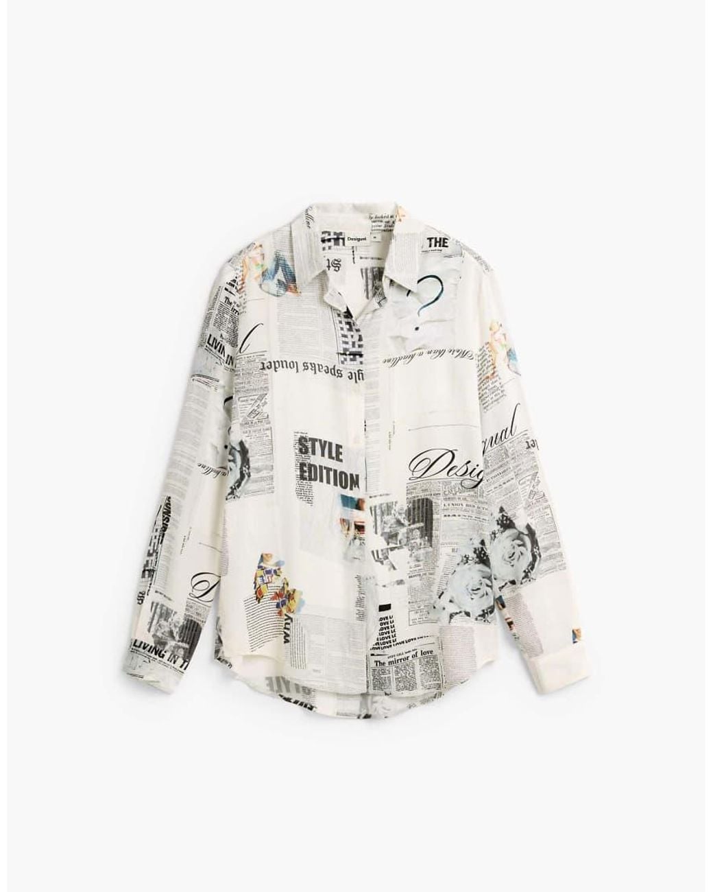 Desigual White Printed Shirt